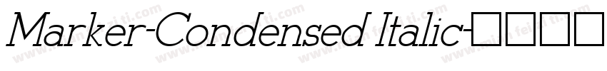 Marker-Condensed Italic字体转换